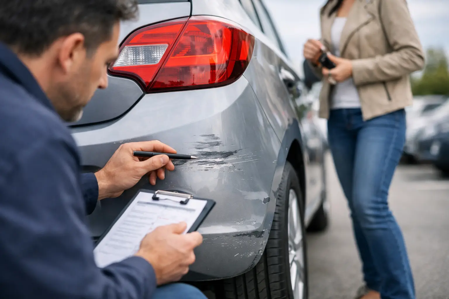 How to Inspect Hire Car Damage Properly