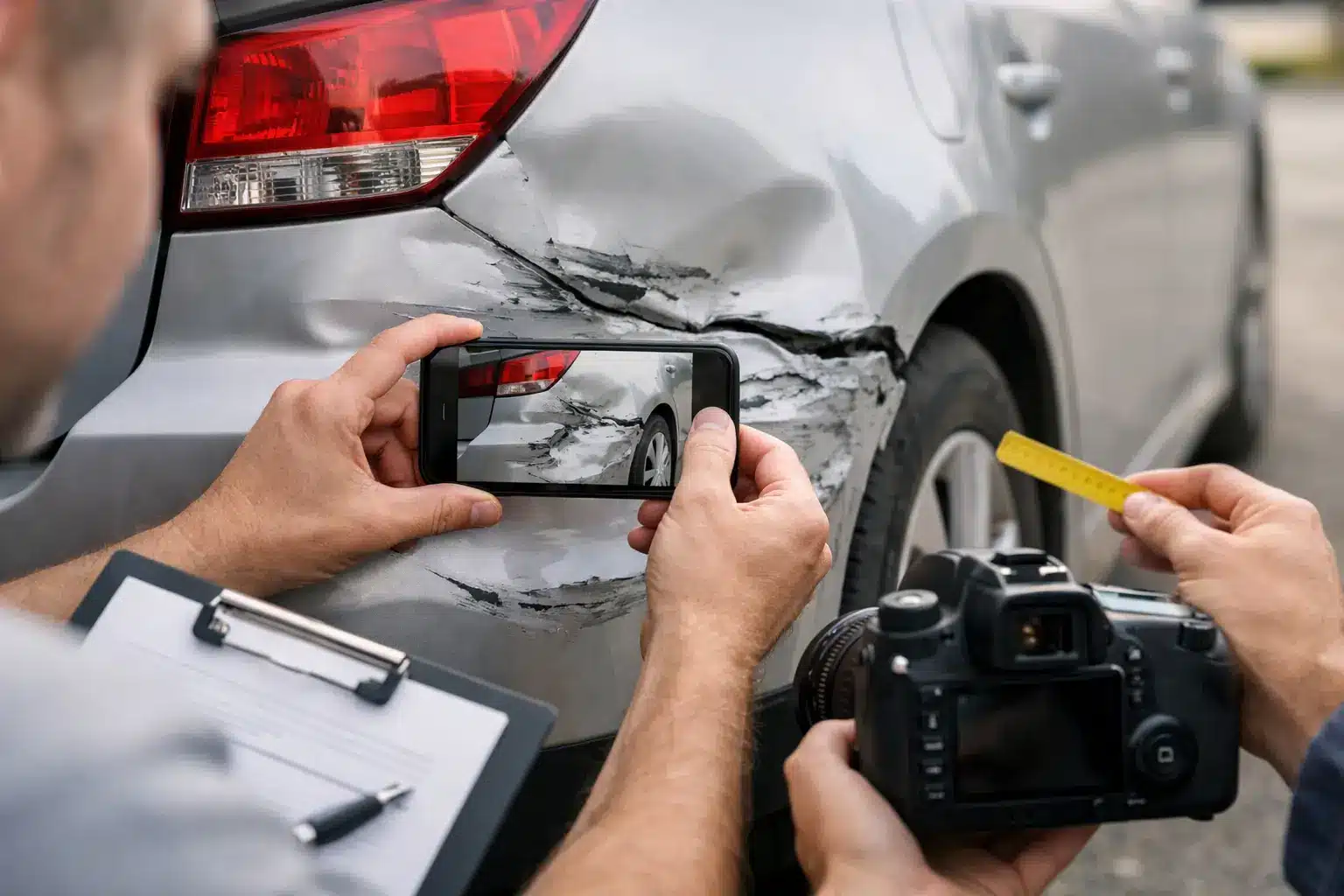 How to Photograph Vehicle Damage Properly